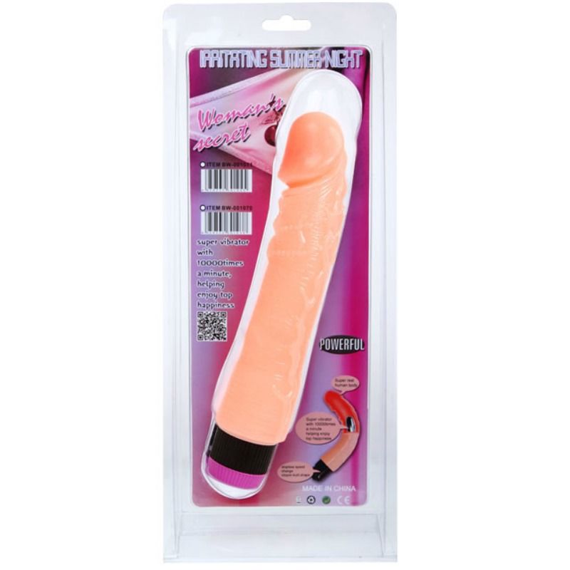 Realistic And Flexible Vibrator Flesh 24 Cm - UABDSM