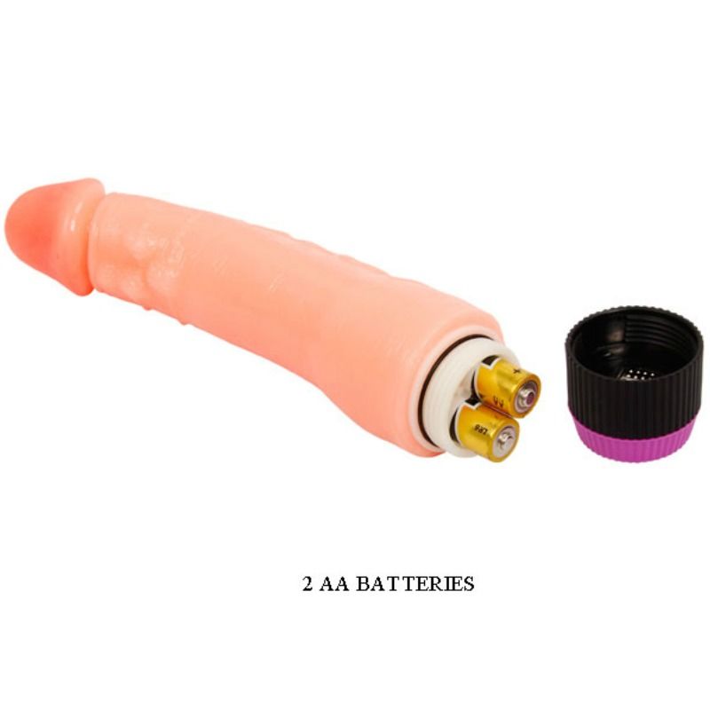 Realistic And Flexible Vibrator Flesh 24 Cm - UABDSM