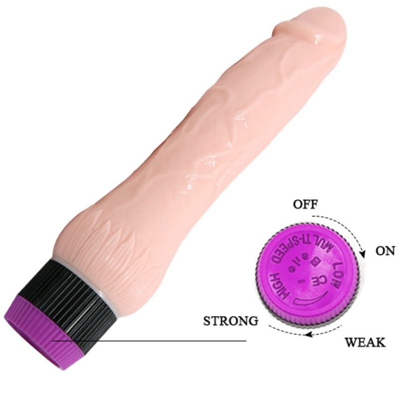 Adour Club Realistic Vibrator Wide Base 22 Cm - UABDSM