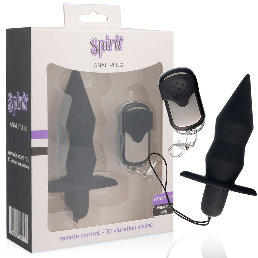Spirit Anal Plug Remote Control Black - UABDSM