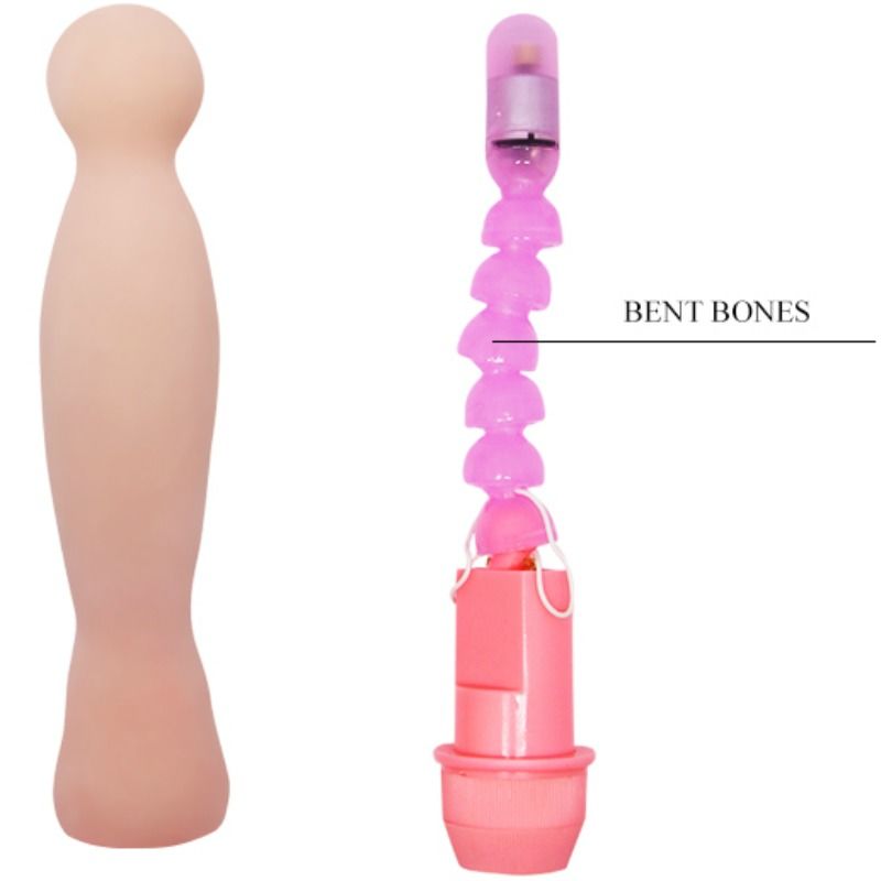 Flexi Vibe Sensual Spine Vibrating Dildo 22 Cm - UABDSM