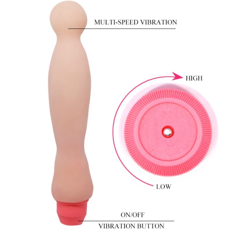 Flexi Vibe Sensual Spine Vibrating Dildo 22 Cm - UABDSM
