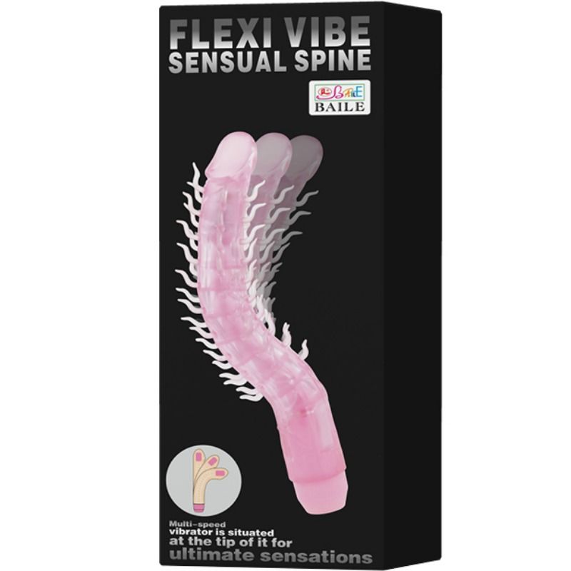 Flexi Vibe Sensual Spine Bendable Vibrating Dildo 23.5 Cm - UABDSM
