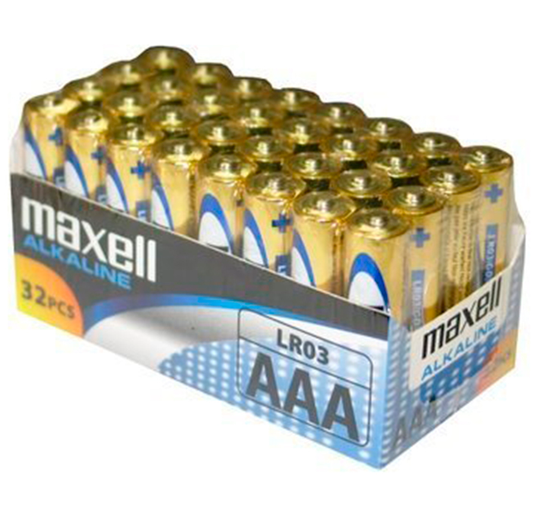 Maxell Battery Aaa Lr03 Pack*32 Uds - UABDSM