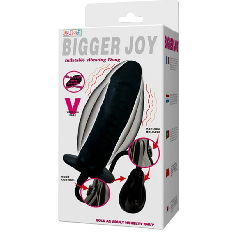Bigger Joy Inflatable Vibrating Dong 16 Cm - UABDSM