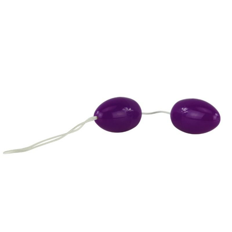 Twins Balls Anal Beads Purple - UABDSM