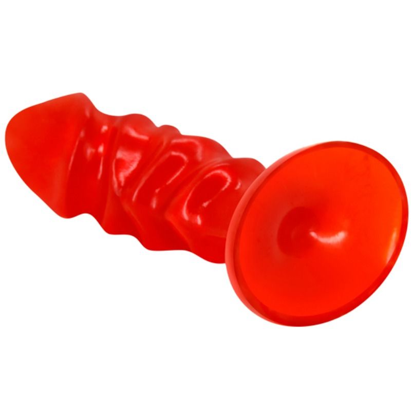 Baile Unisex Anal Plug With Suction Cup Red - UABDSM