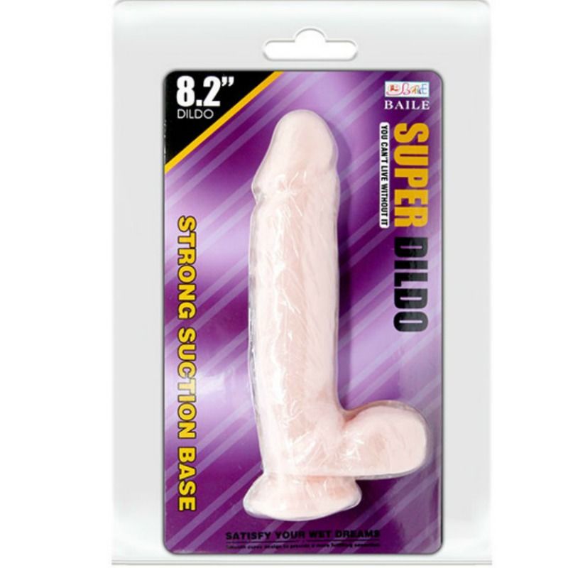 Baile Super Dildo Realistic Dildo Flesh 21.5 Cm - UABDSM