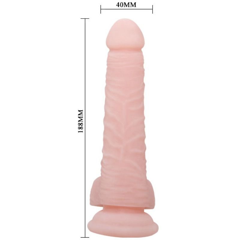 Baile Super Dildo Realistic Dildo Flesh 18.8 Cm - UABDSM