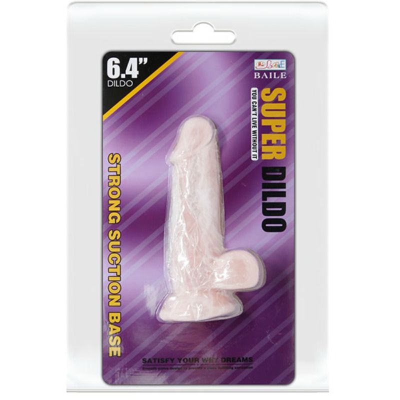 Baile Super Dildo Realistic Dildo Flesh 16.5 Cm - UABDSM