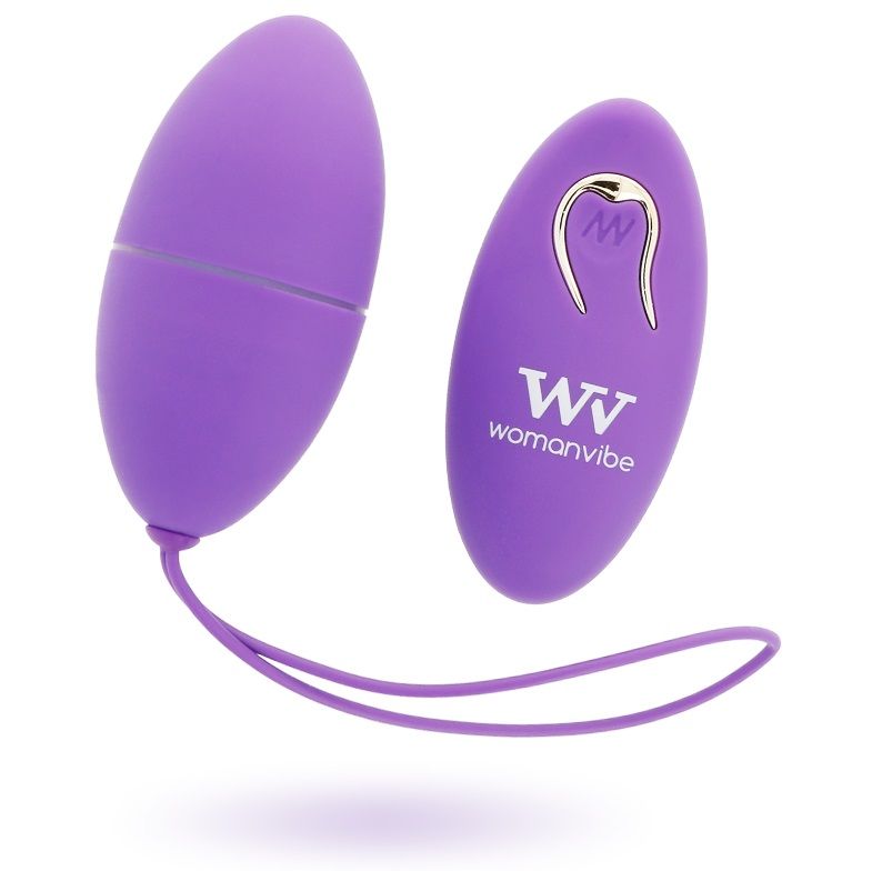 Womanvibe Alsan Egg Remote Control Black Silicone Purple - UABDSM
