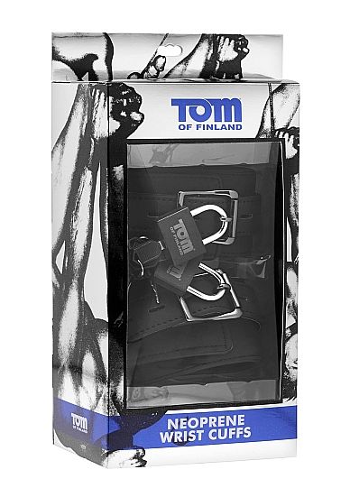 Tom Of Finland Neoprene Wrist Cuffs With Lock - UABDSM