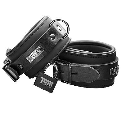 Tom Of Finland Neoprene Ankle Cuffs With Lock - UABDSM