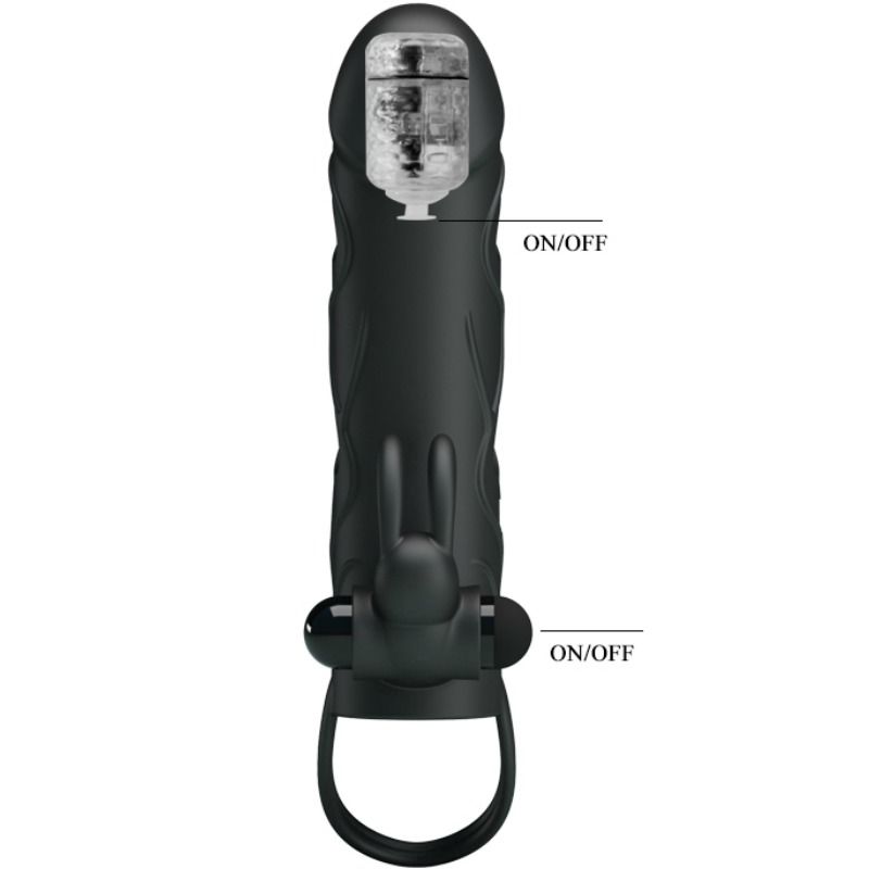 Pretty Love Vibrating Silicone Sleeve 14 Cm - UABDSM