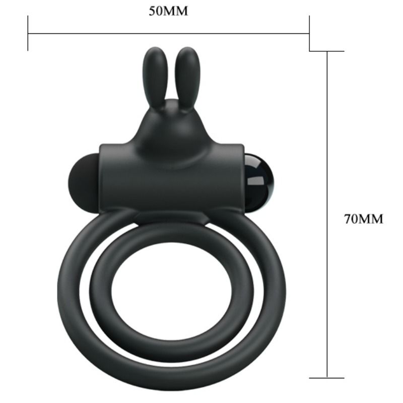 Pretty Love Osmond Silicone Vibrating Ring - UABDSM