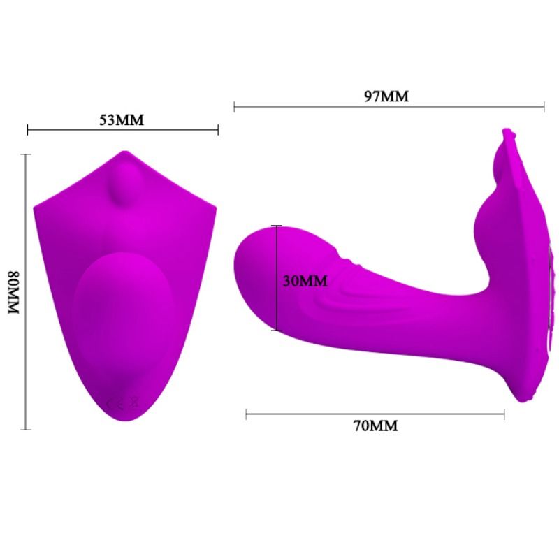 Pretty Love Willie Vibrating Stimulator With Remote Control - UABDSM