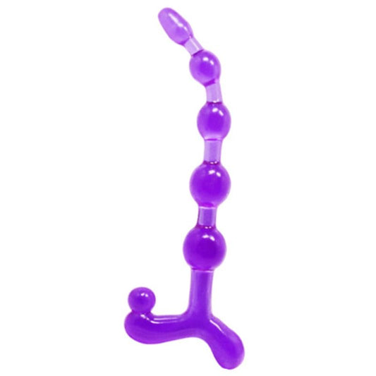 Bendy Twist Anal Beads Purple - UABDSM