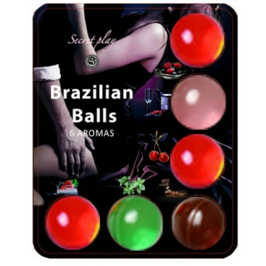Secretplay Brazillian Balls Lubricant Hot Balls 6 Units - UABDSM
