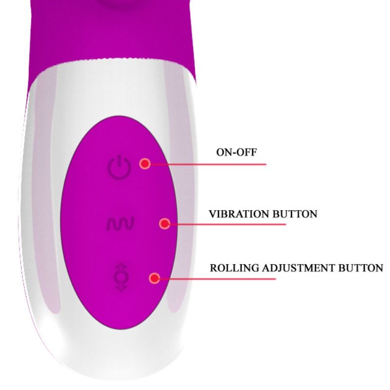 Pretty Love Adrian Vibrator Rotating Function And Up And Down - UABDSM
