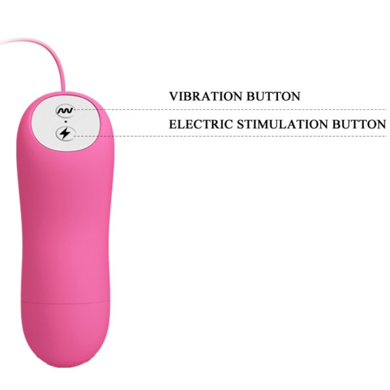 Romantic Wave Vibrating And Eletric Shock Nipple Clamps Fuchsia - UABDSM