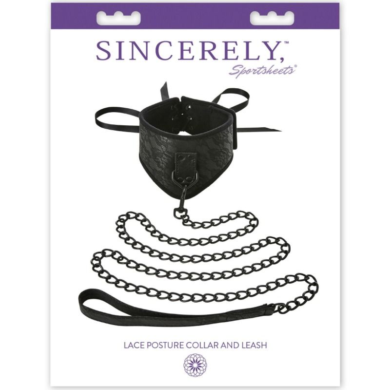 Sportsheets Lace Posture Collar And Leash - UABDSM