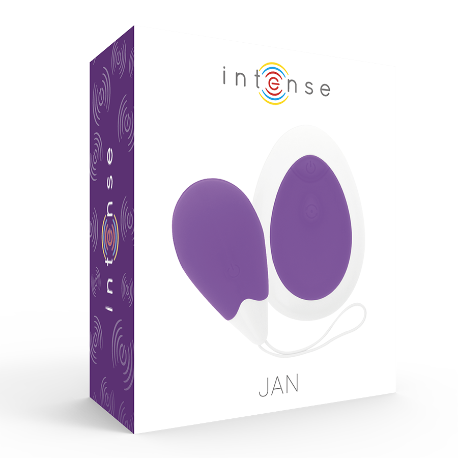 Intense Jan Vibrating Egg Remote Deep Purple - UABDSM