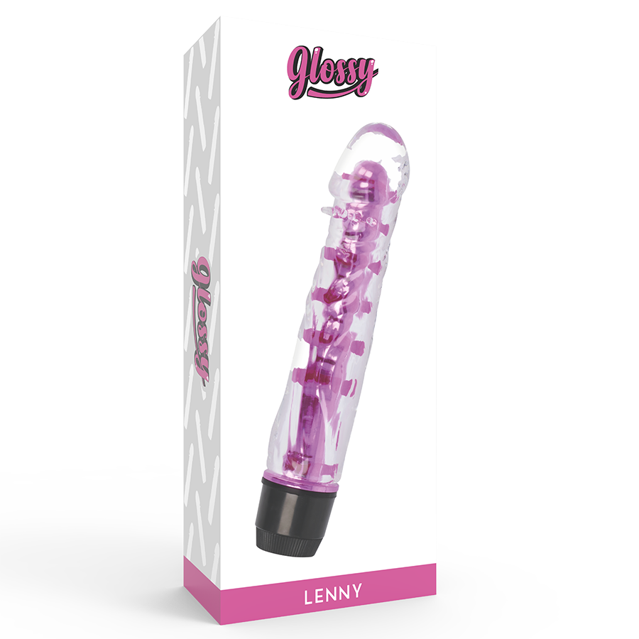 Glossy Lenny Vibrator Pink - UABDSM