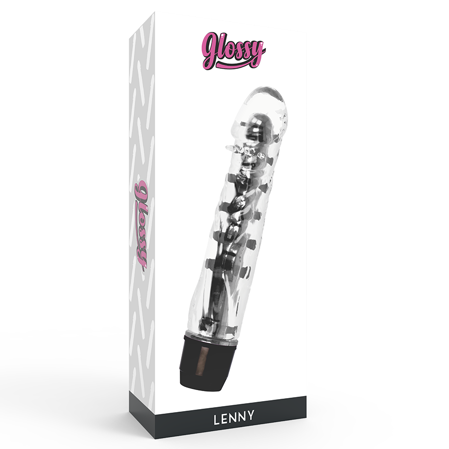 Glossy Lenny Vibrator Black - UABDSM