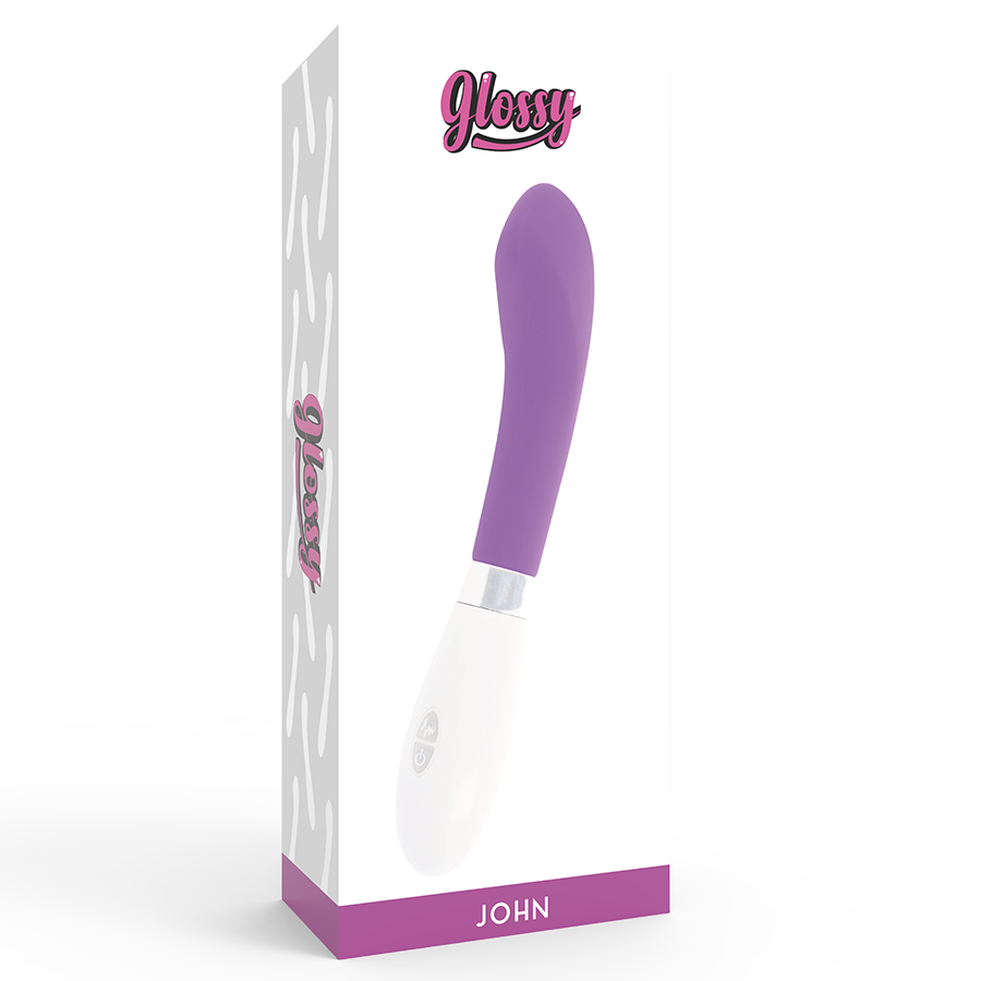 Glossy John Vibrator Purple - UABDSM