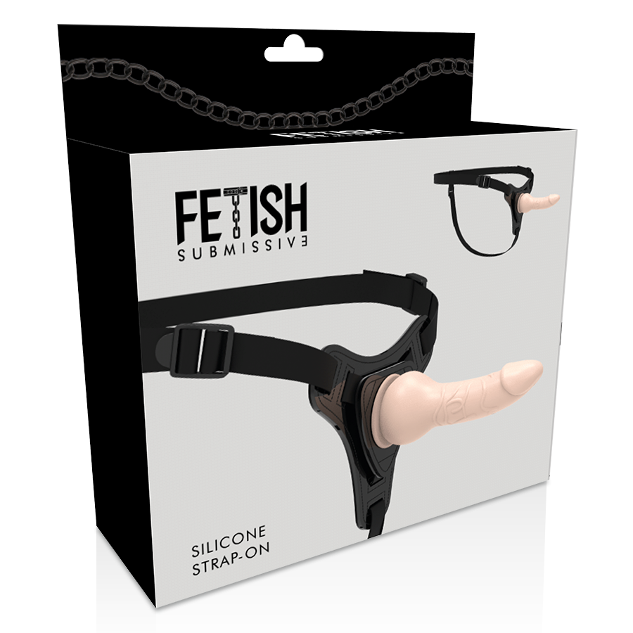 Fetish Submissive Silicone Strap-on Flesh 16cm Realistic - UABDSM