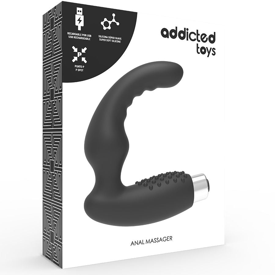 Addicted Toys Black Rechargeable Prosthetic Vibrator - UABDSM