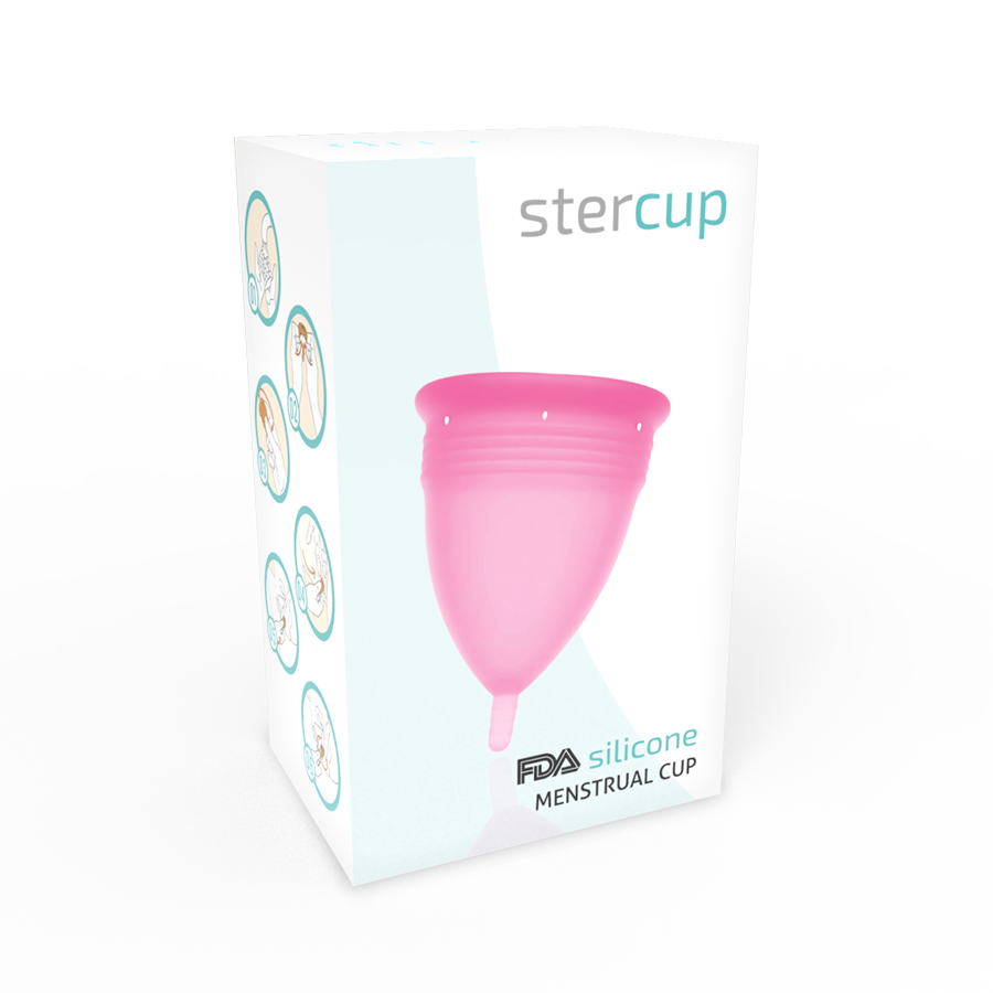 Stercup Menstrual Cup Size L Pink Color Fda Silicone - UABDSM