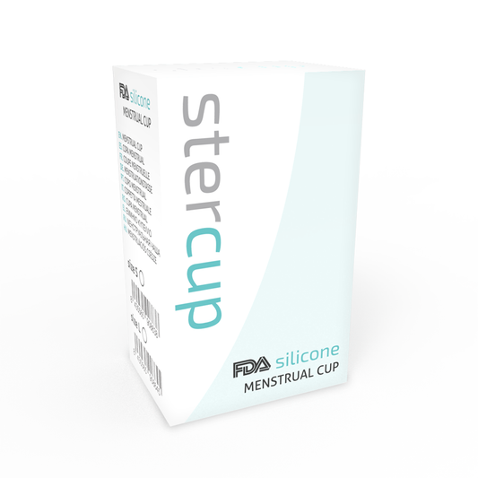 Stercup Menstrual Cup Size L Aquamarine Color Fda Silicone - UABDSM