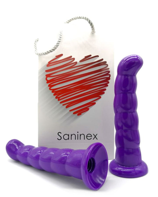 Saninex Dildo Silicone 19 Cm Lilac - UABDSM