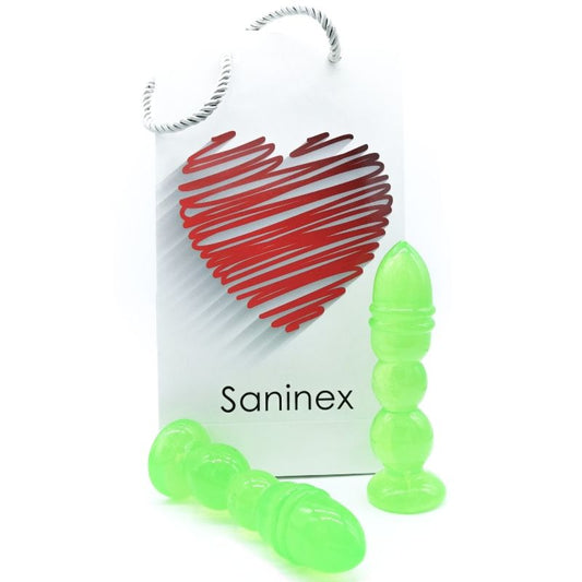 Saninex Delight Plug-dildo Transparent Green - UABDSM