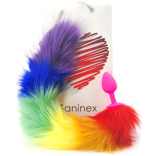 Saninex Sensation Plug With Rainbow Tail - UABDSM