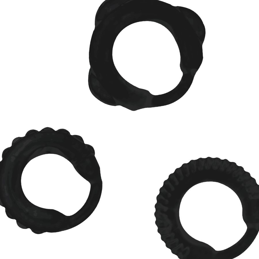 Addicted Toys  C-ring Set Black - UABDSM