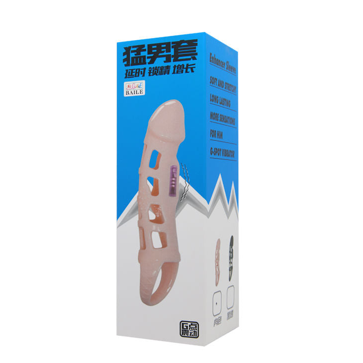 Baile Extending Sleeve With Vibration 13.5 Cm - UABDSM