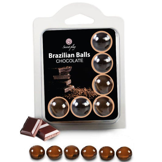 Secretplay Set 6 Brazilians Balls Chocolate - UABDSM