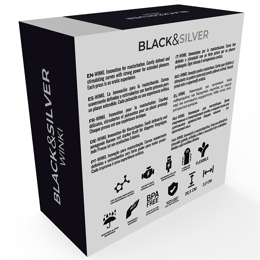 Black&silver  Winki Masturbator - UABDSM