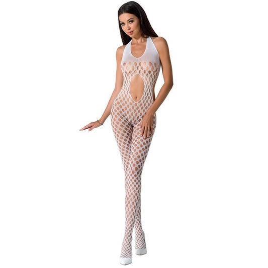 Passion Woman Bs065 Bodystocking White One Size - UABDSM
