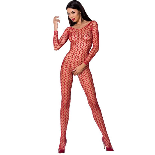 Passion Woman Bs068 Bodystocking - Red One Size - UABDSM