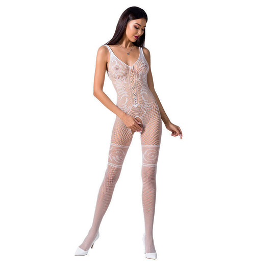 Passion Woman Bs069 Bodystocking - White One Size - UABDSM
