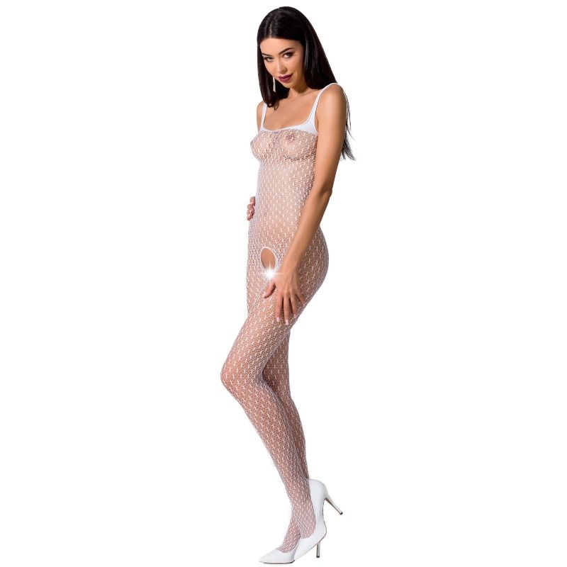 Passion Woman Bs071 Bodystocking - White One Size - UABDSM