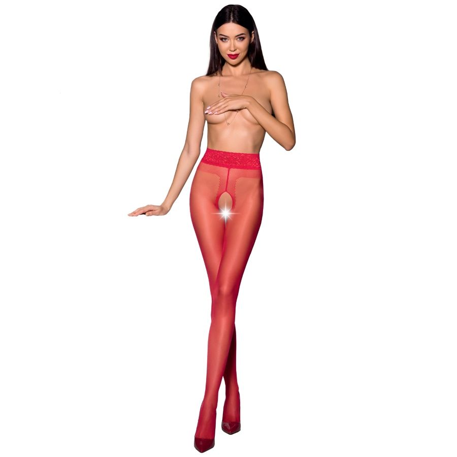 Passion Woman Tiopen 001 Red Stockings Size 1/2 - UABDSM