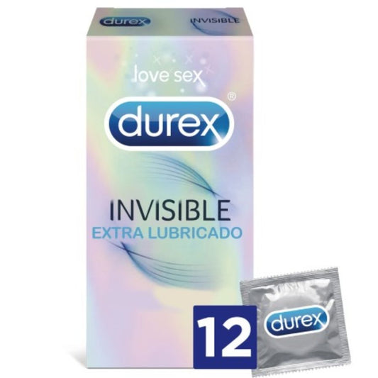 Durex Invisible Extra Lubricated 12 Uds - UABDSM