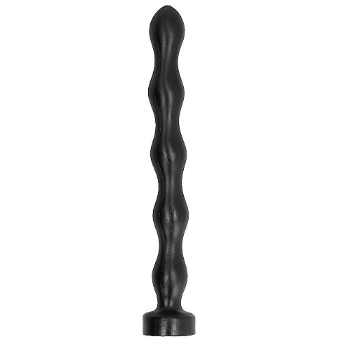All Black Anal Beads  415cm - UABDSM