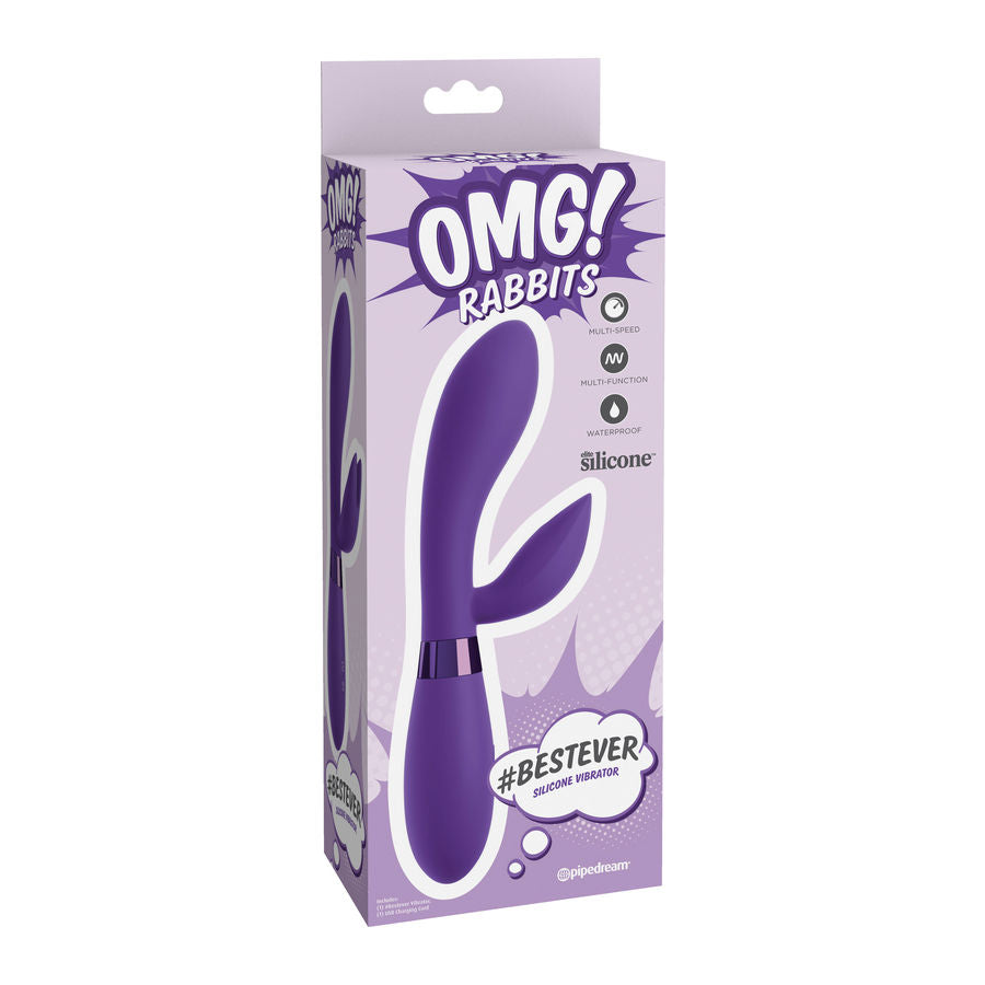 Omg Bestever Silicone Vibrator Lilac - UABDSM