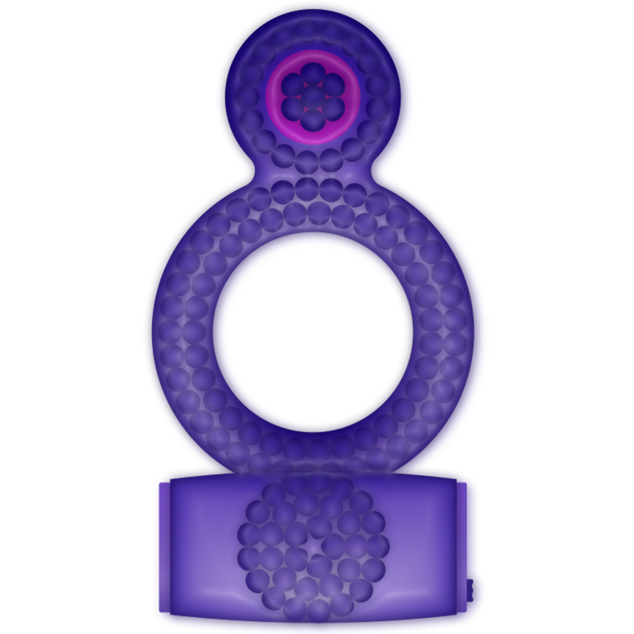 Casual Ring Vibrating Double Pleasure Purple - UABDSM