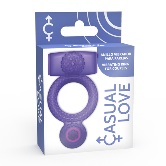Casual Ring Vibrating Double Pleasure Purple - UABDSM